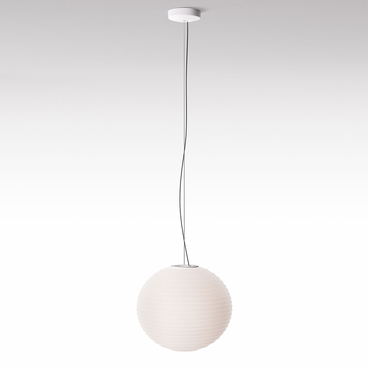 Rotaliana Flow Glass Pendelleuchte, H2, Ø: 33 cm, weiß
