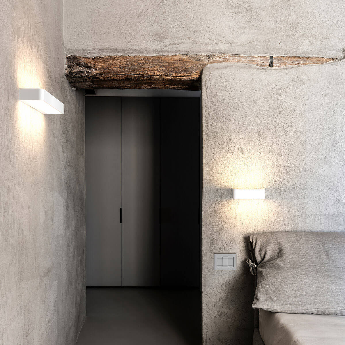 Rotaliana Frame W2 und W3 LED Wandleuchte, weiß matt