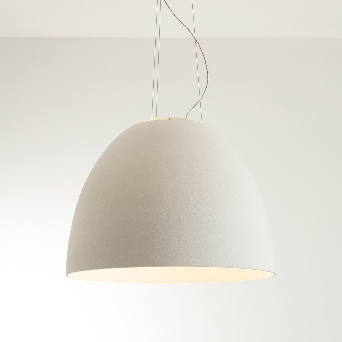 Artemide Nur Acoustic Sospensione, außen: weiß / innen: weiß