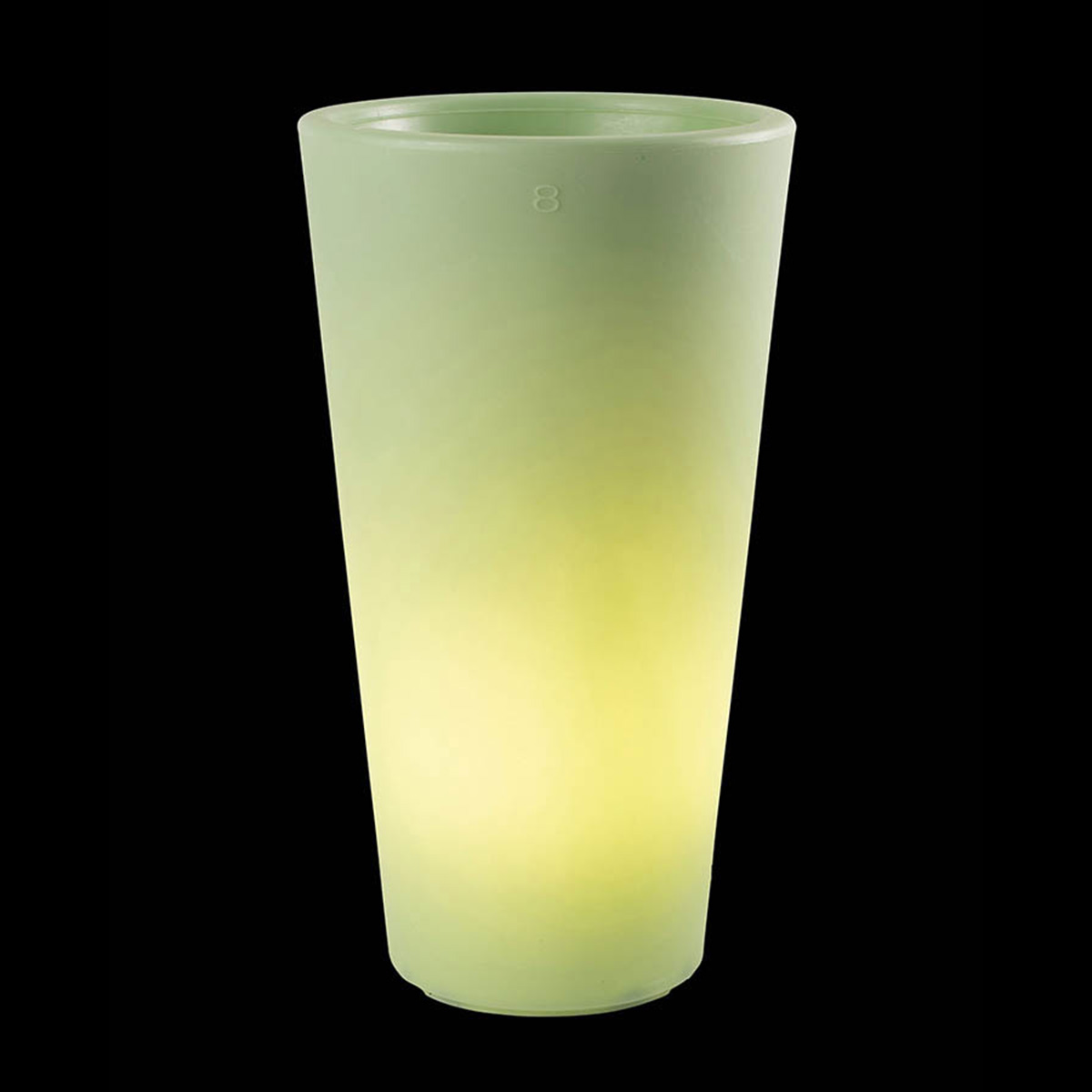 8 seasons design Shining Classic Pot L Pflanztopf / Dekoleuchte, mintgrün