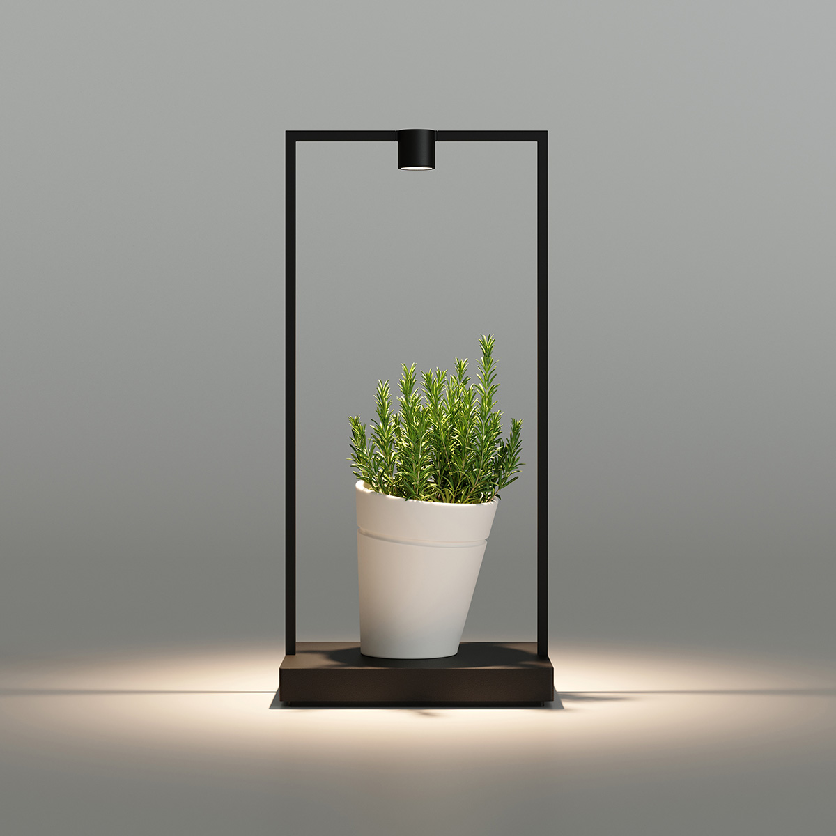 Artemide Curiosity LED Akkuleuchte, Höhe: 45 cm, braun / schwarz (Dekoration nicht inbegriffen) (©Giona Andreani)