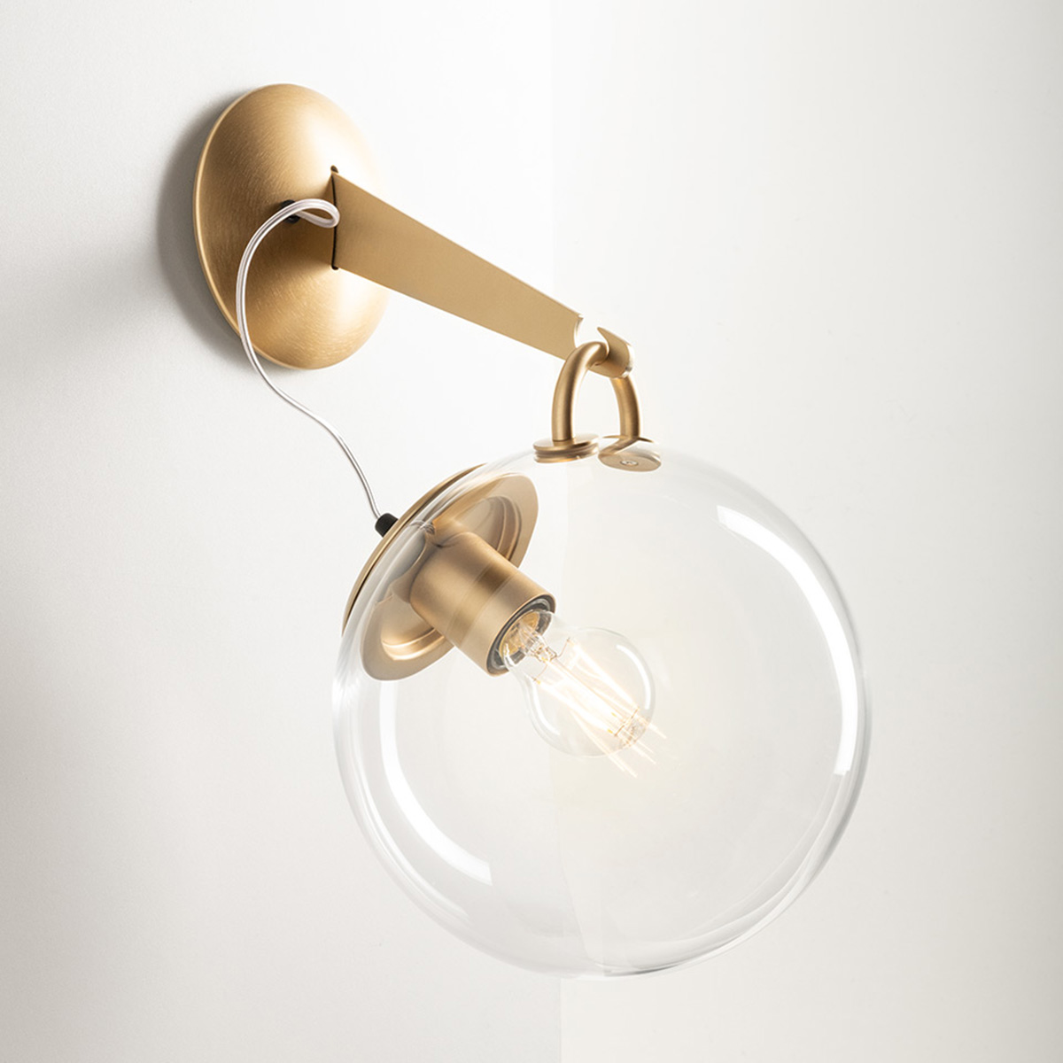 Artemide Miconos Parete, Messing satiniert