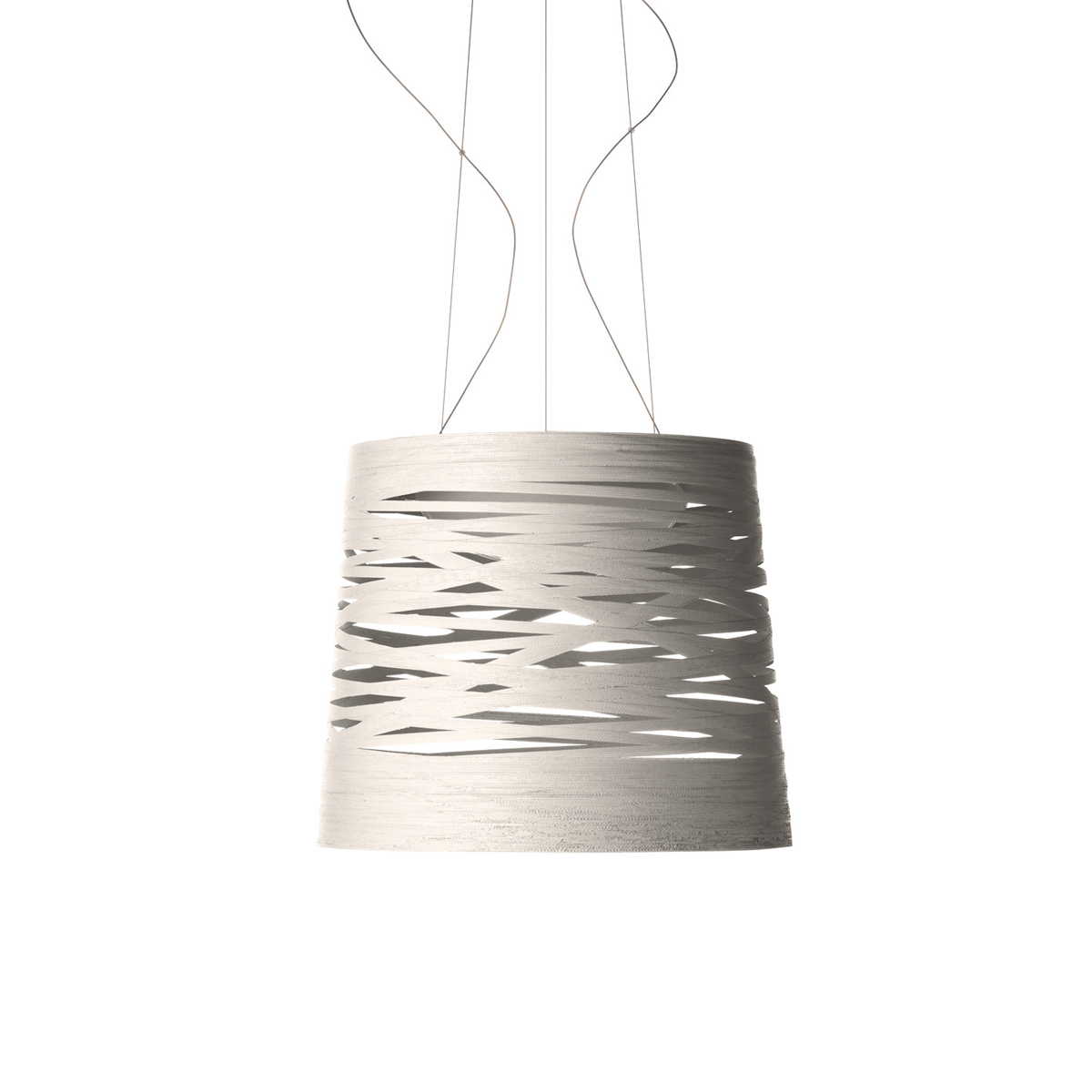 Foscarini Tress Grande LED Sospensione, greige (graubeige)