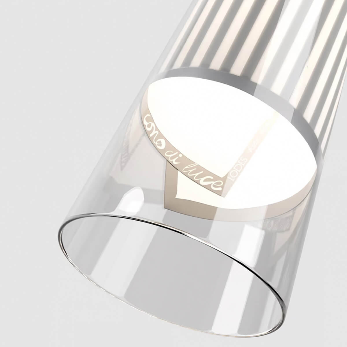 Lodes Cono di Luce LED Tischleuchte, grau