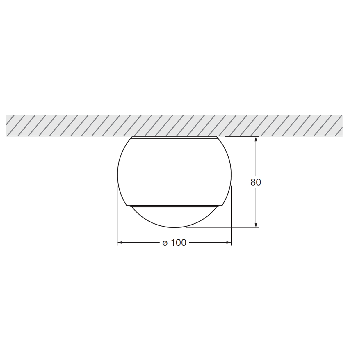 Occhio io alto v Volt C LED Deckenstrahler, 2700 K