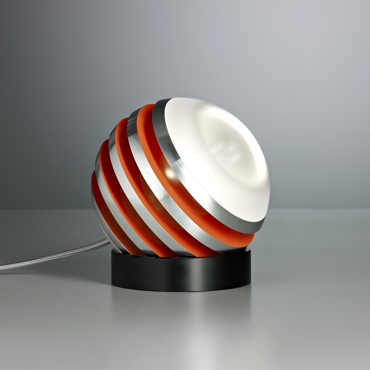 Tecnolumen Bulo LED Tischleuchte, Aluminium / orange