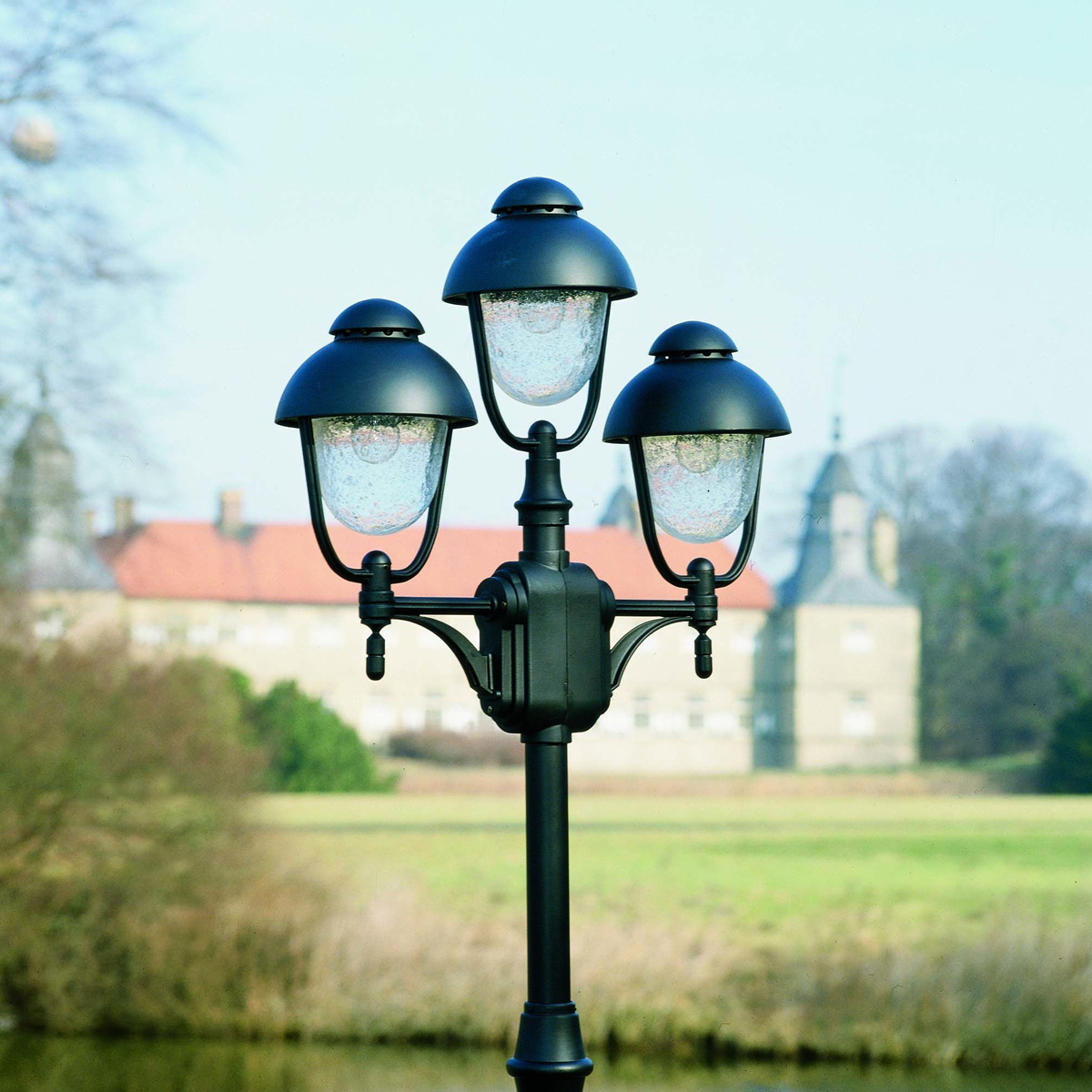 Albert Leuchten 2041 Mastleuchte, 3-flg., schwarz