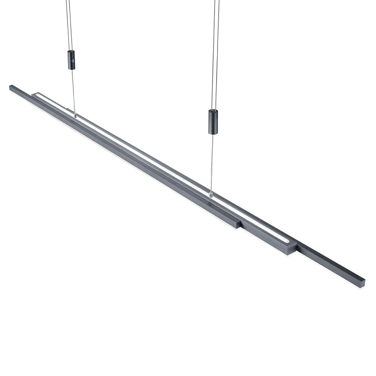 Bankamp Lightline II up & down LED Pendelleuchte, Vertical dim, anthrazit matt eloxiert