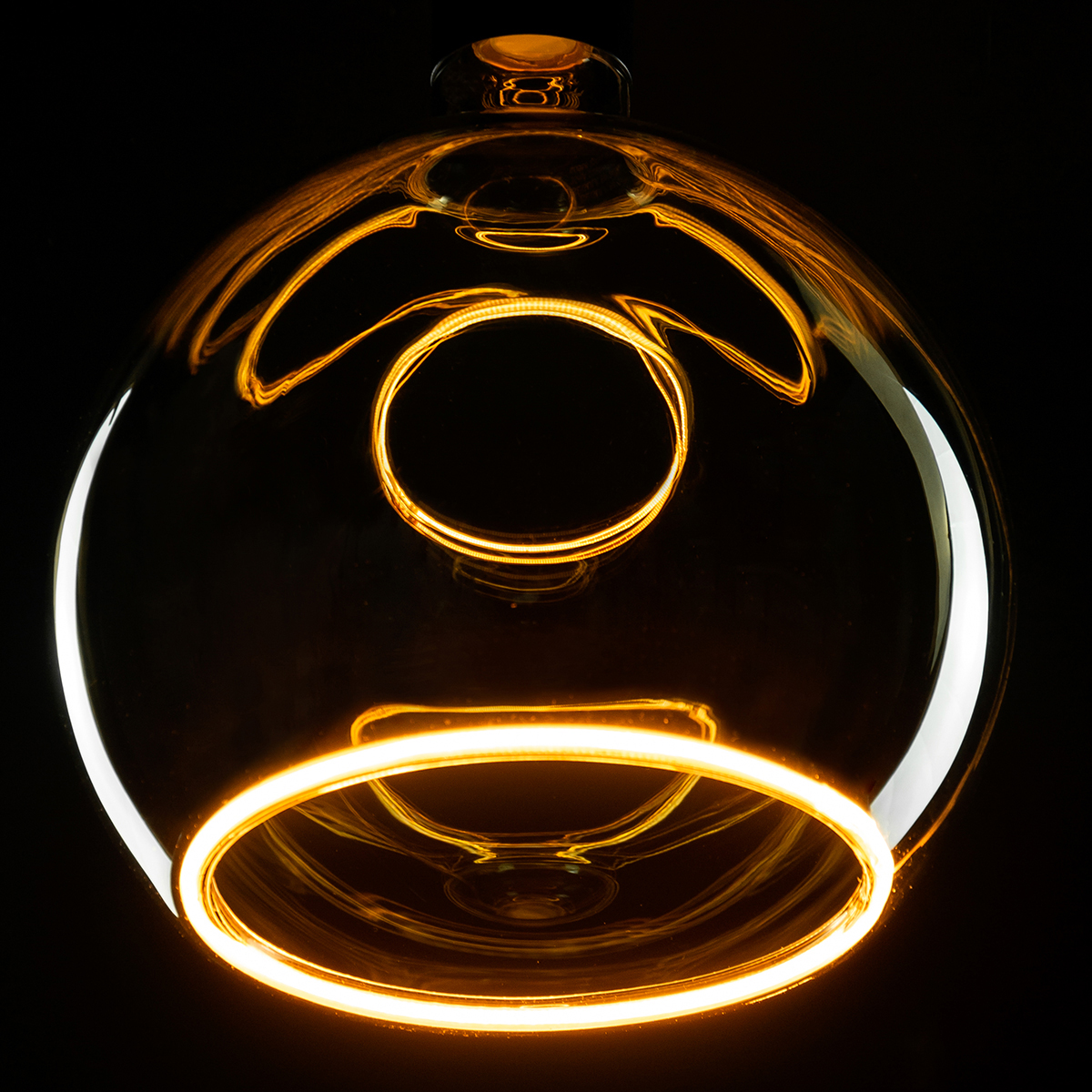 Segula LED Floating Globe 200 smokey grau E27, 6 W, 1900 K, dimmbar, Ø: 20 cm