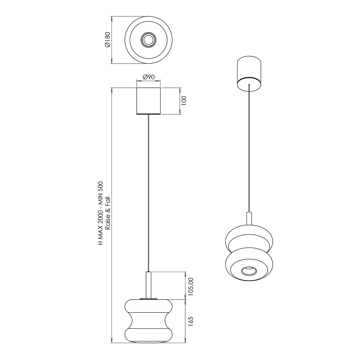 Frua LED Pendelleuchte