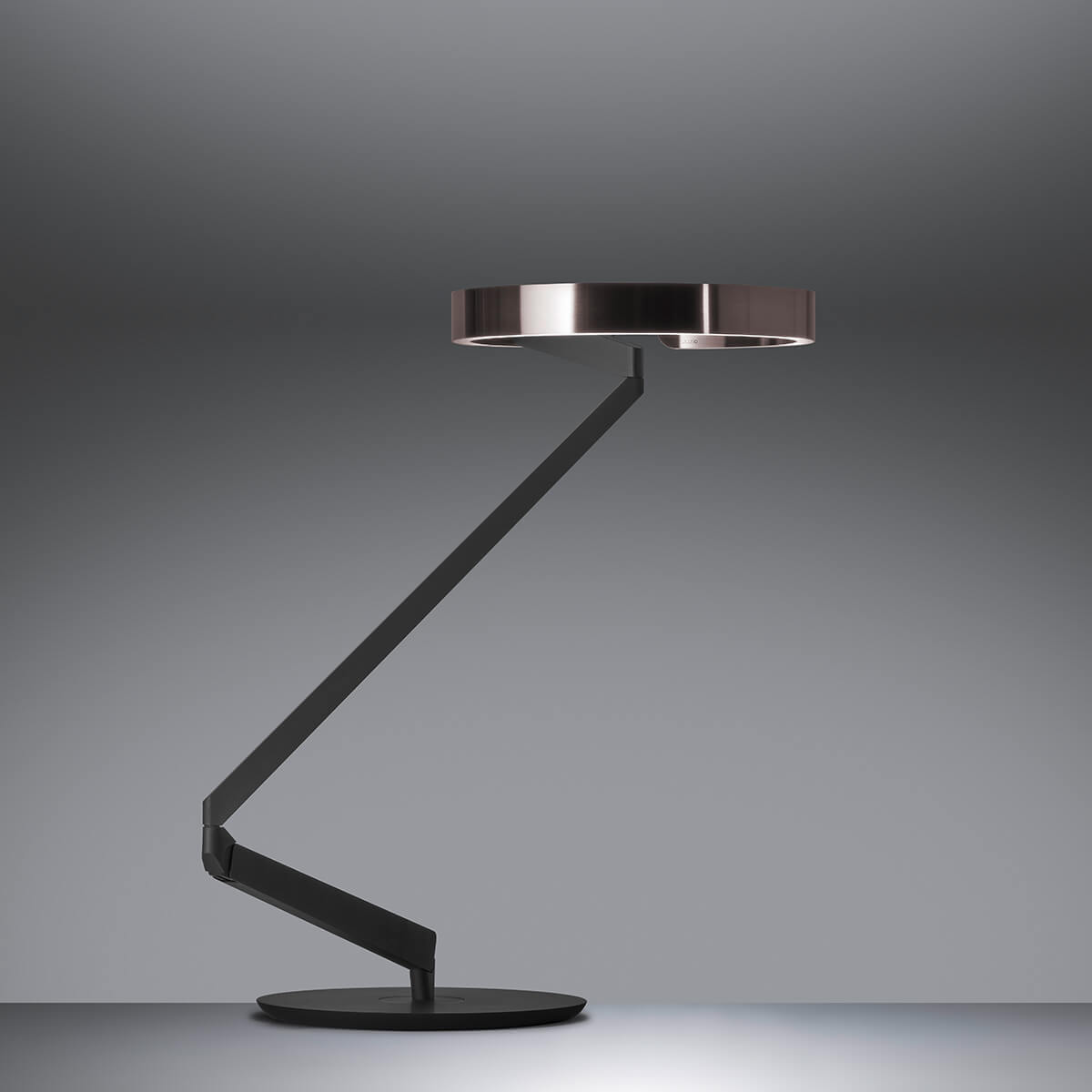 Occhio Gioia equilibrio "air" Tischleuchte, schwarz matt, Kopf: black phantom