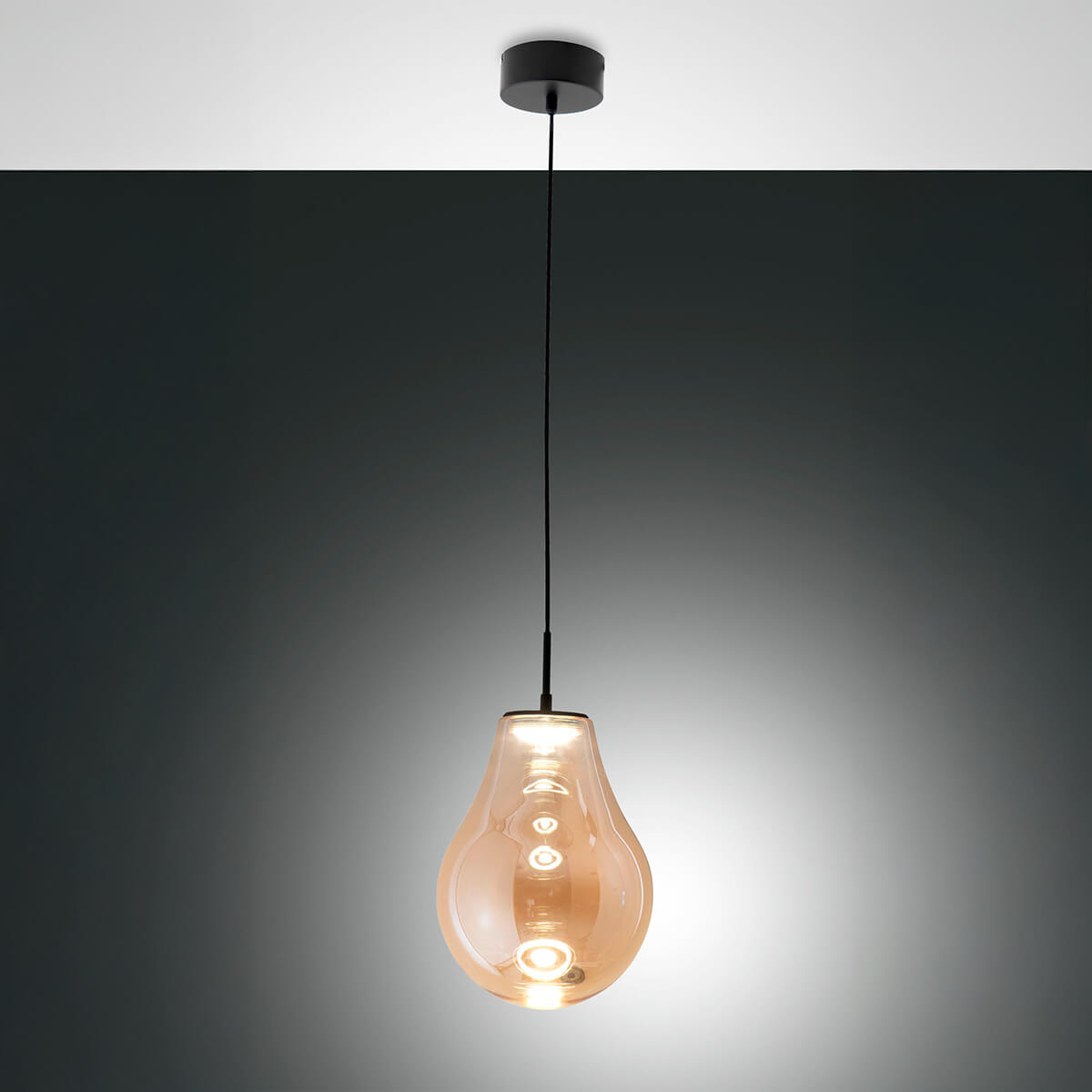 Fabas Luce Noa LED Pendelleuchte, Amber