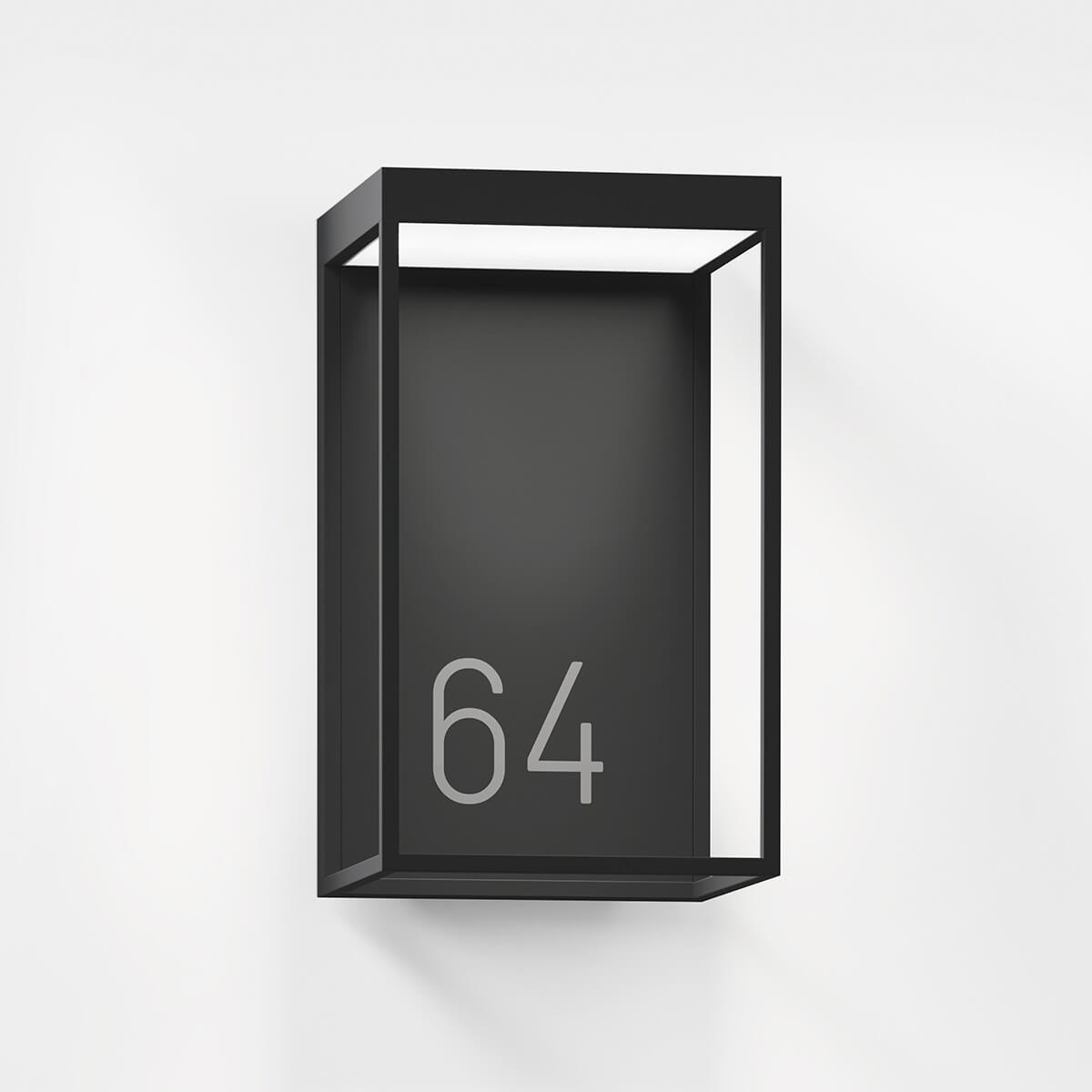 IP44.DE Gic number LED Außenwandleuchte, deep black, Cover: deep black (schwarz)