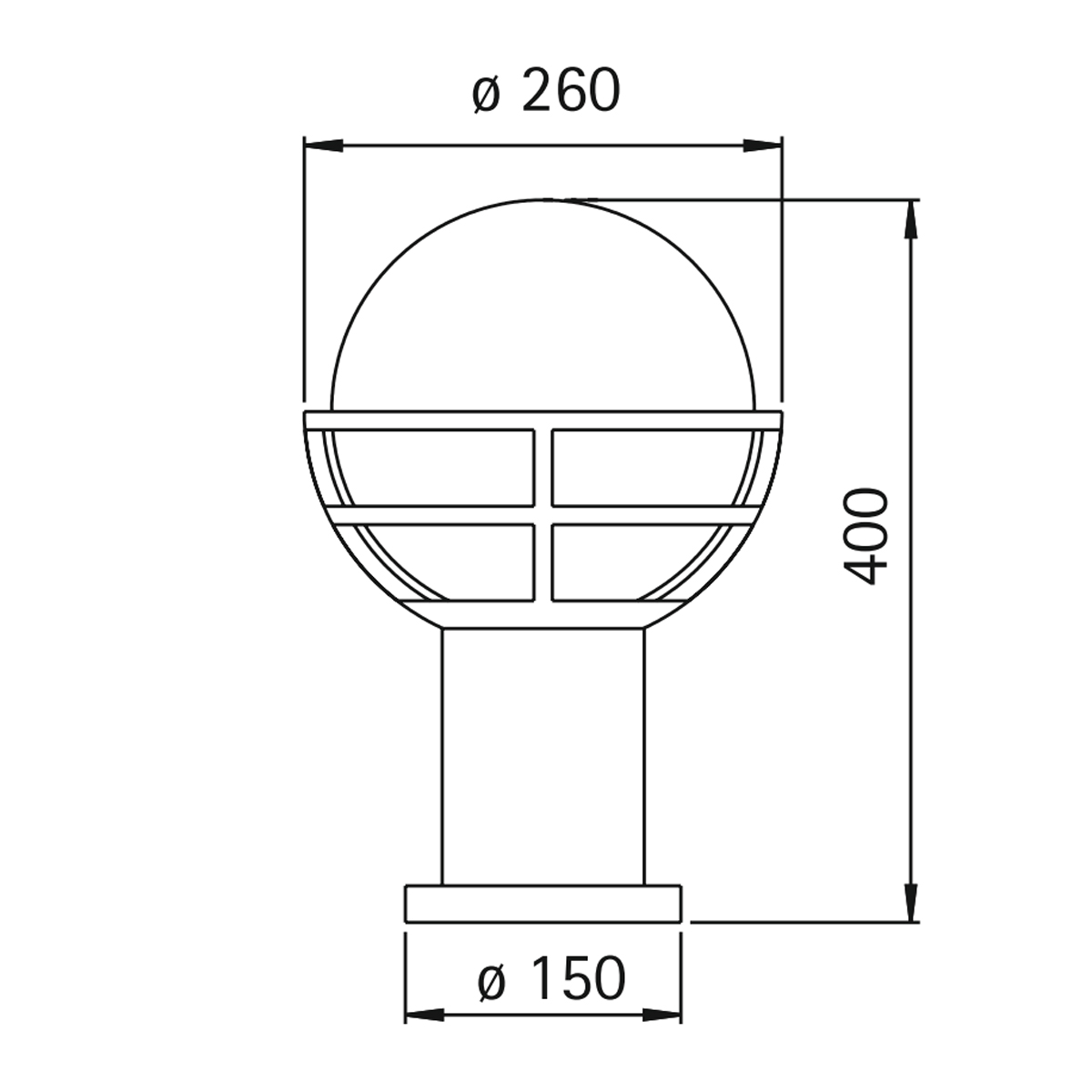 Albert Leuchten 0520 Sockelleuchte