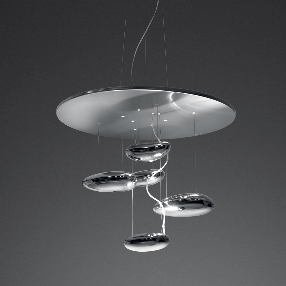 Artemide Mercury Mini LED Sospensione, Chrom