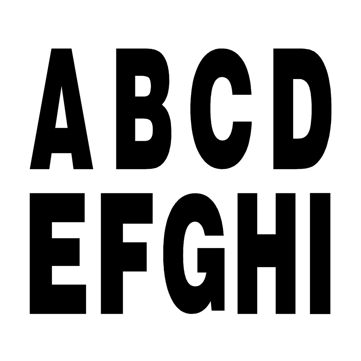 Buchstaben-Set für 5150 LED Wandleuchte