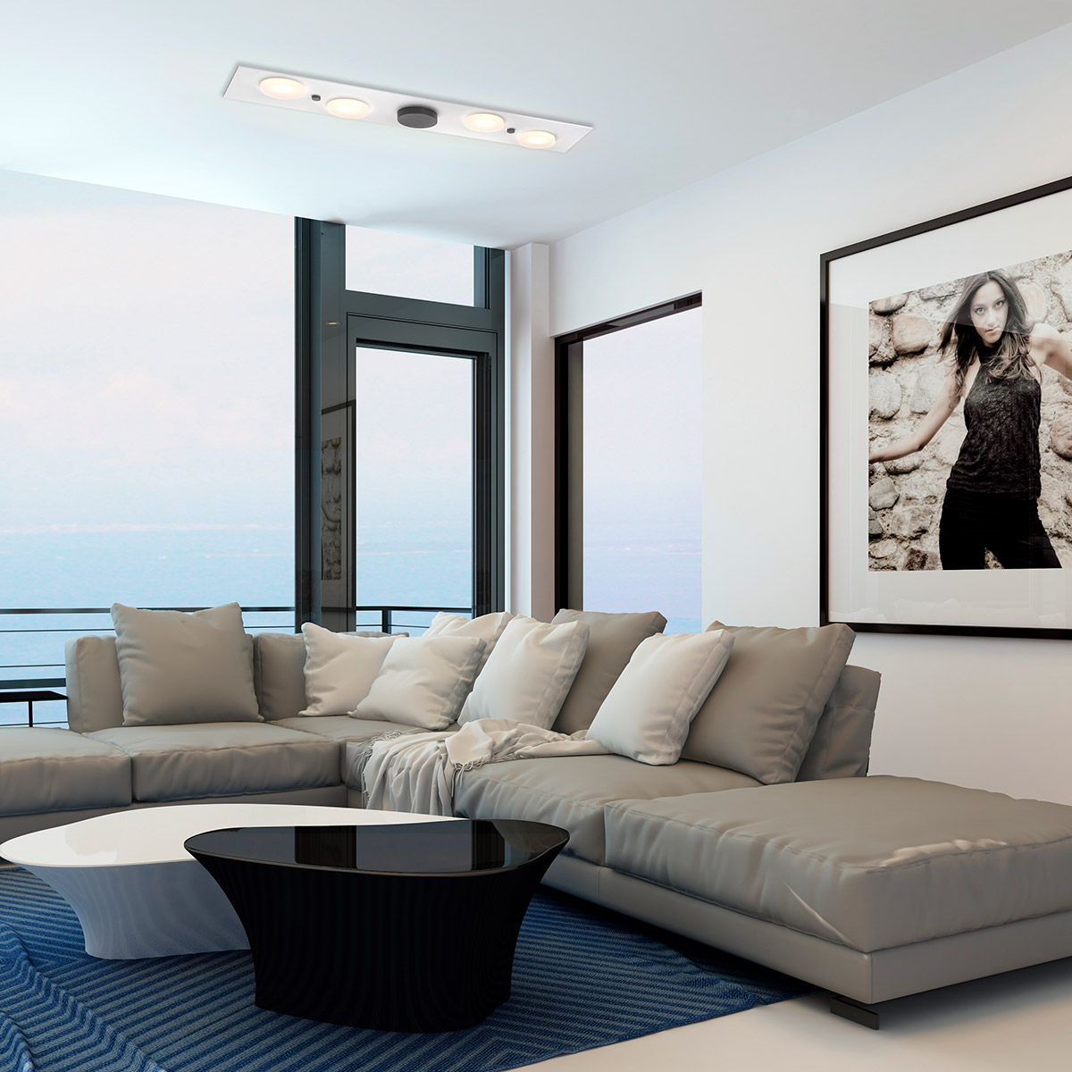 Bopp Planets One LED Deckenleuchte, anthrazit