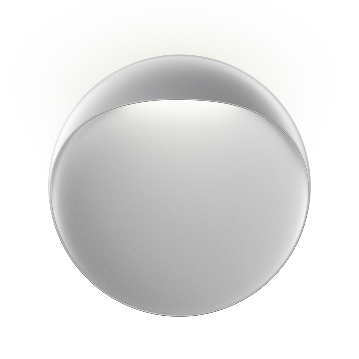 Louis Poulsen Flindt LED Wandleuchte, Ø: 40 cm, aluminiumfarben