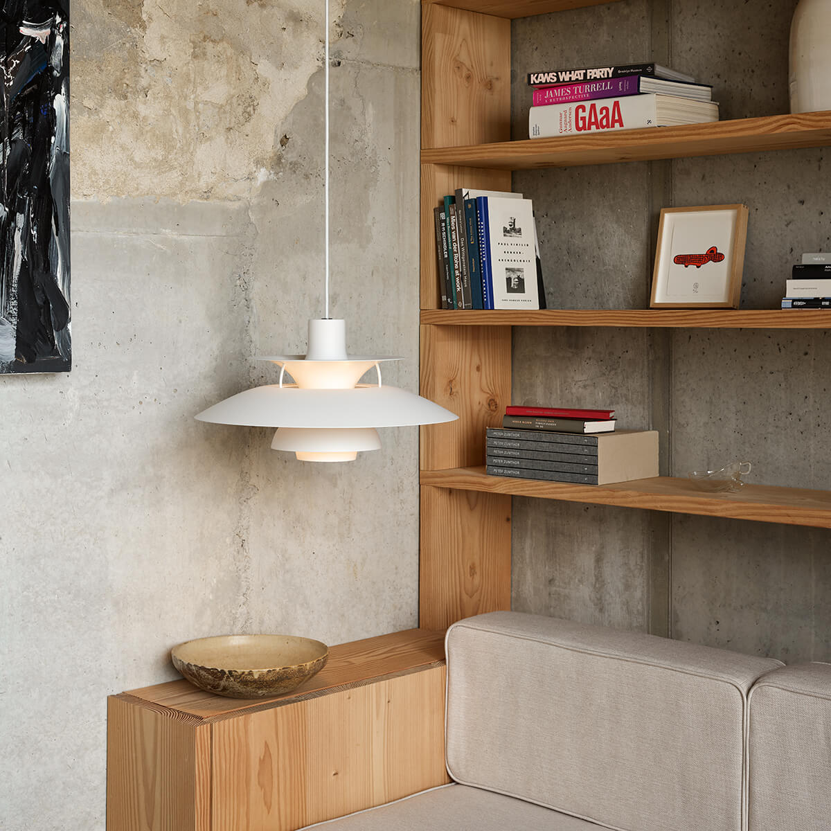 Louis Poulsen PH 5 Monochrome Pendelleuchte, Pale blush