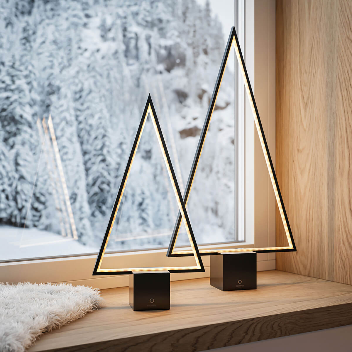 Sompex Pine 2.0 LED Akkuleuchte, Höhe: 47 cm und 66 cm, schwarz