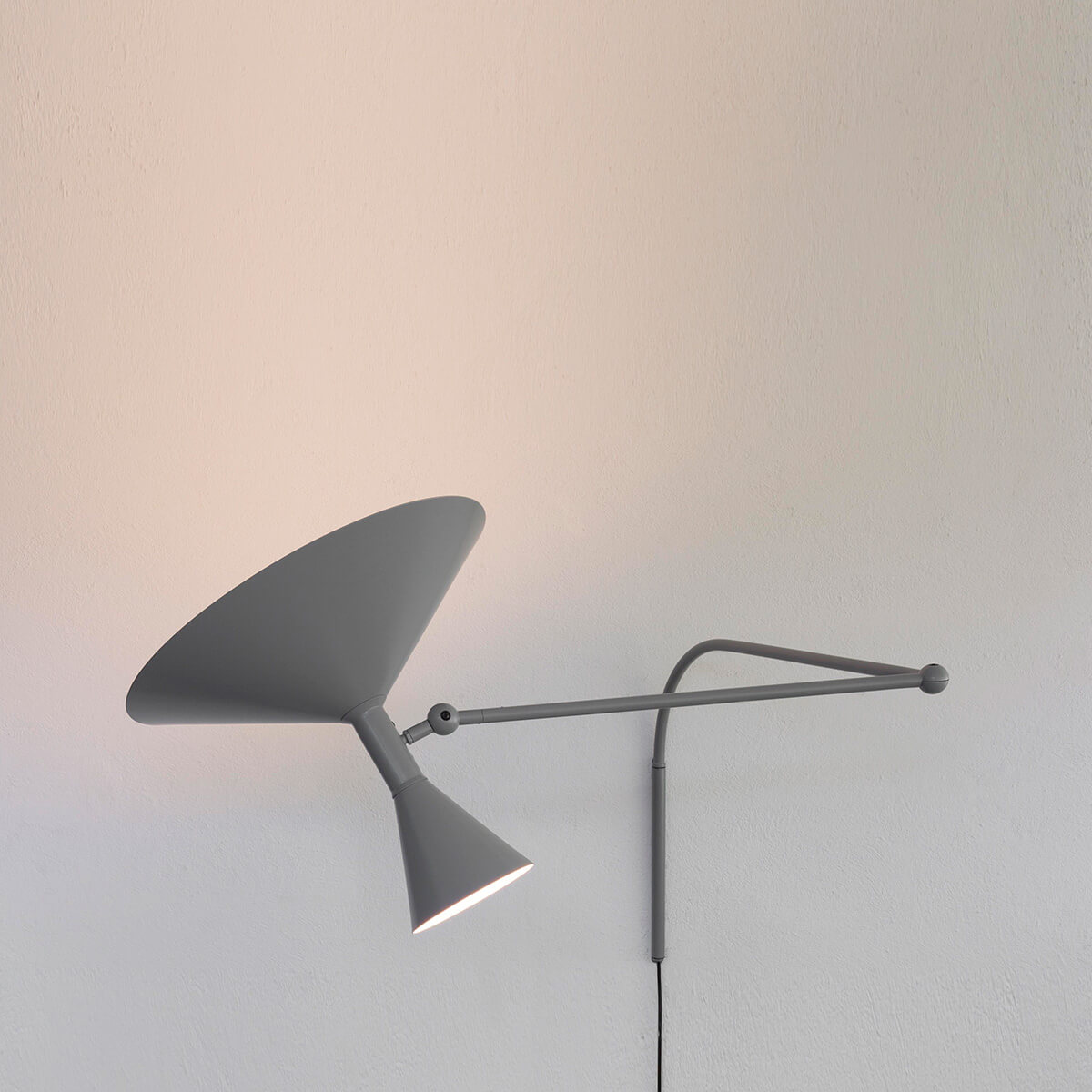 Nemo Lampe de Marseille Parete, grau matt
