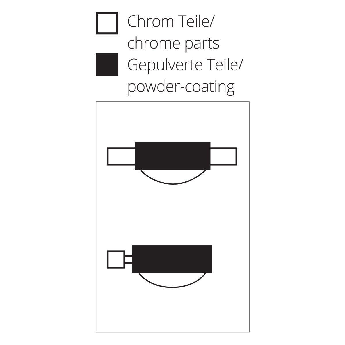 Top Light Puk Maxx Quartett Pendelleuchte, Oberflächenbeschaffenheit