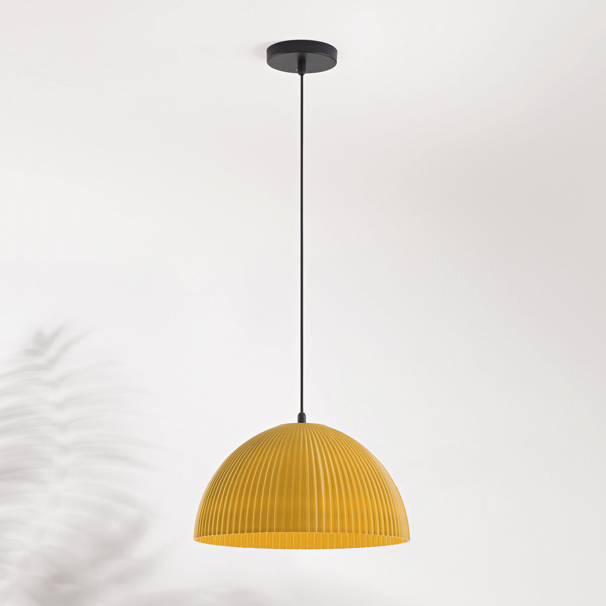Fabas Luce Carola Pendelleuchte, senffarben