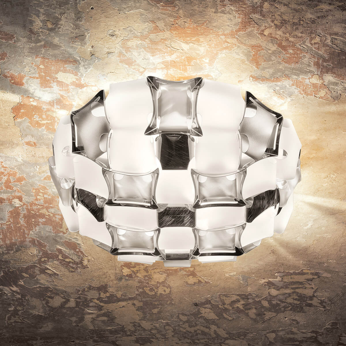 Slamp Mida Ceiling / Wall Medium, white/platinum (weiß/platin)