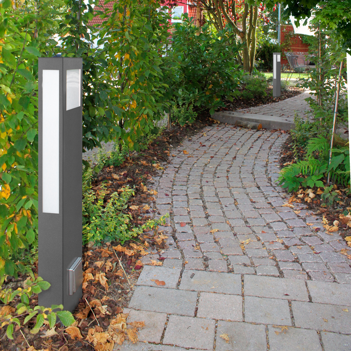 CMD Leuchten 24/66 Stehleuchte, anthrazit, mit Steckdose