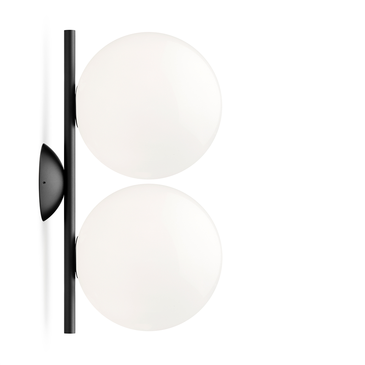 Flos IC C/W1 Double Wand- / Deckenleuchte, schwarz (©Piero Fasanotto)
