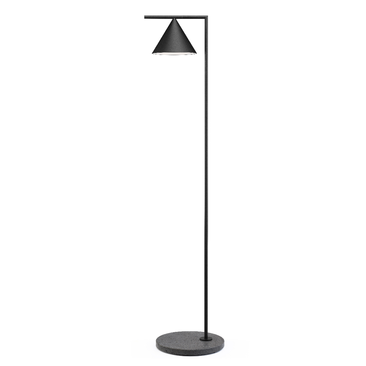 Flos Captain Flint Outdoor LED Stehleuchte, schwarz, Fuß: Black Lava