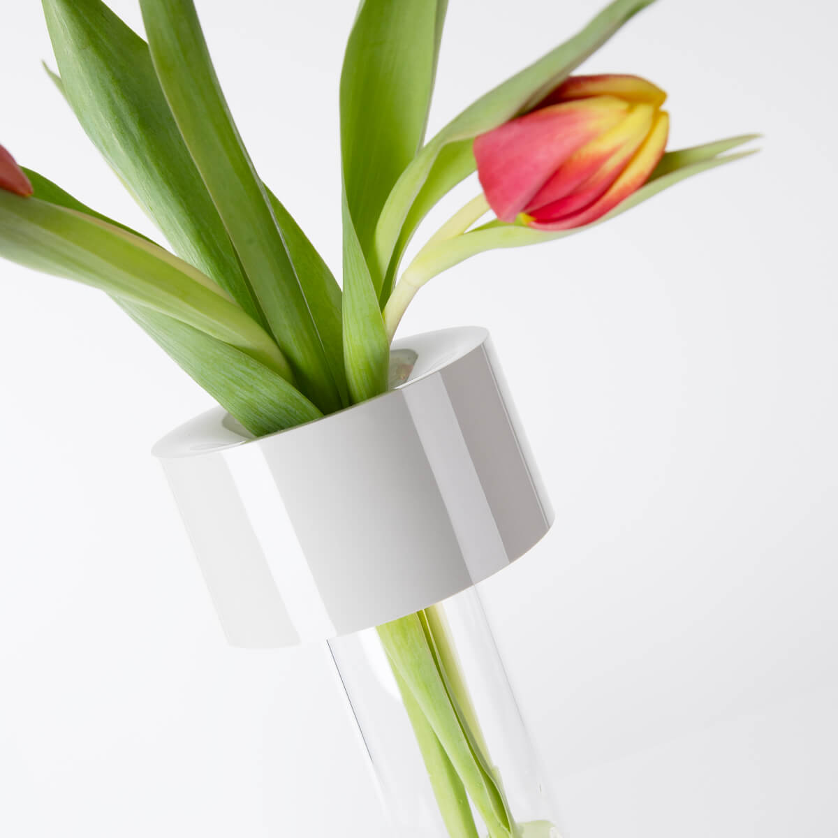 Foscarini Fleur LED Tavolo Akkuleuchte & Vase, bianco (weiß) (©Leuchtenland.com)