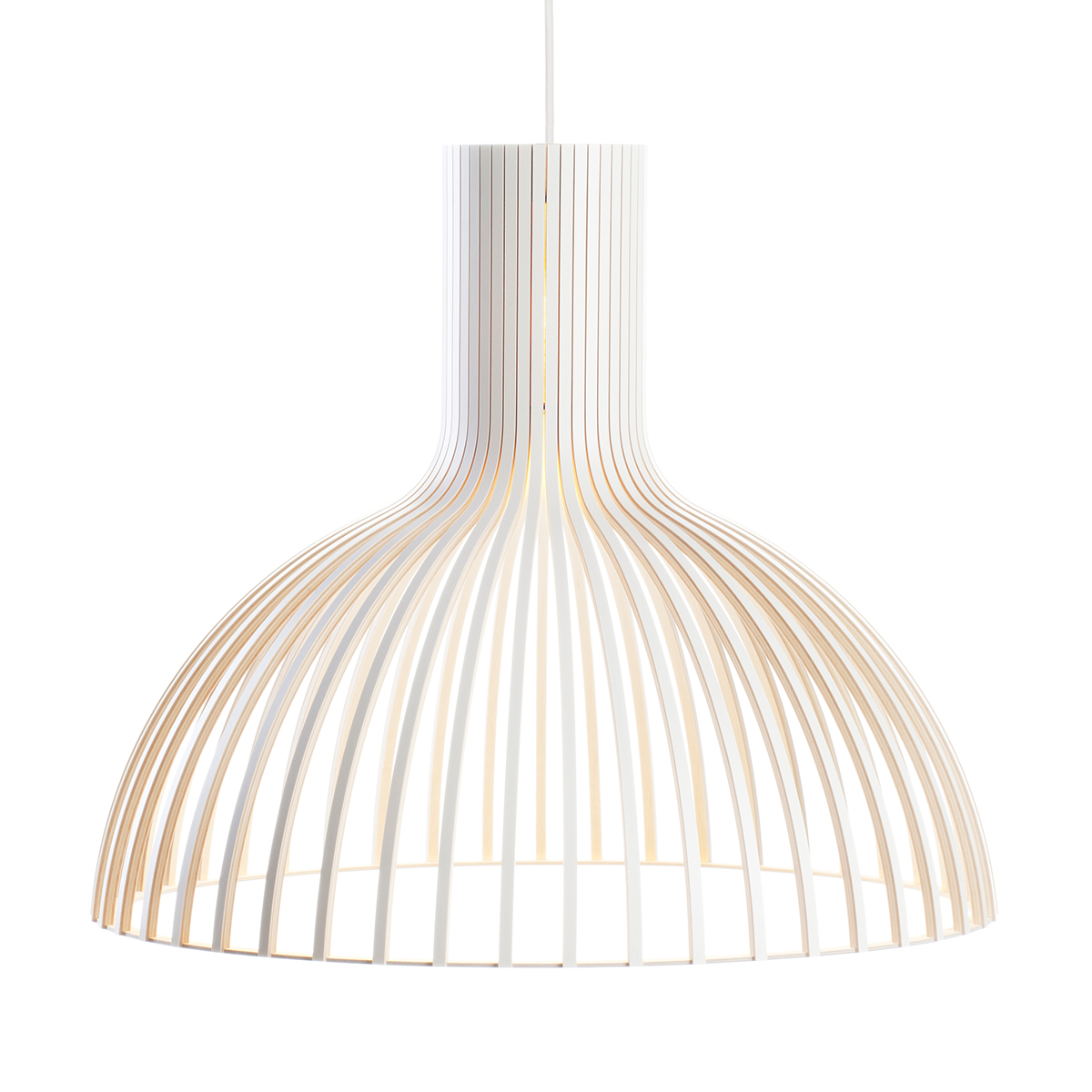 Secto Design Victo 4250 Pendelleuchte, weiß laminiert, Kabel: weiß
