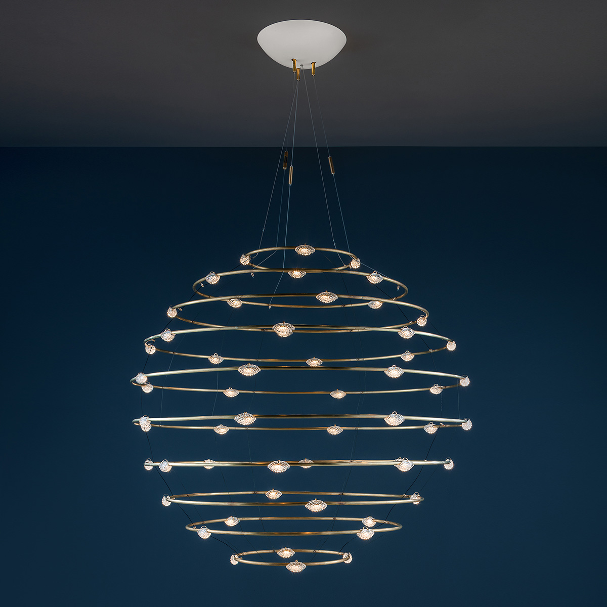 Catellani & Smith Petits Bijoux LED Pendelleuchte, Ø: 120 cm, Messing (Foto: Nava-Rapacchietta)