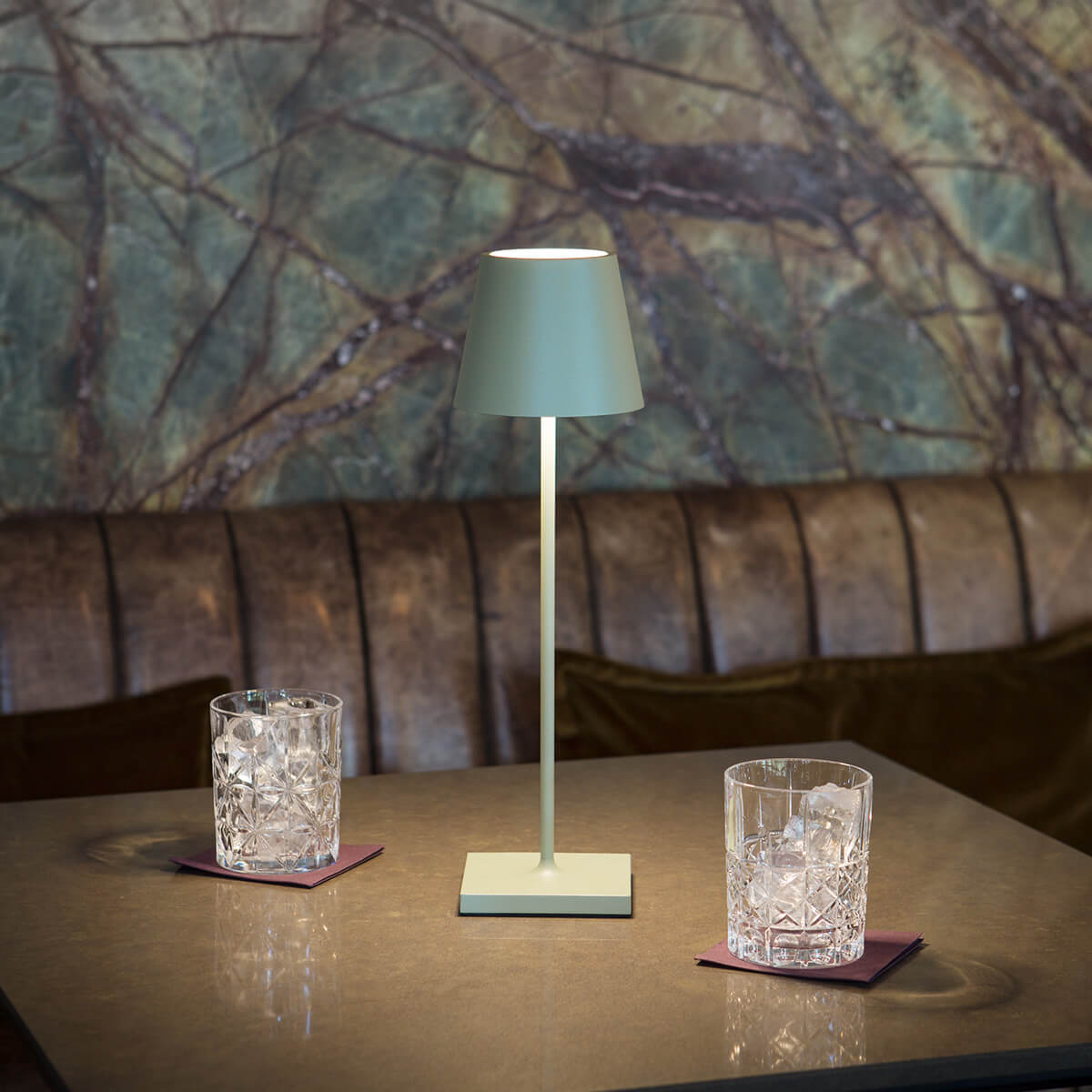 Sigor Nuindie LED Akkuleuchte, Flex-Mood, salbeigrün
