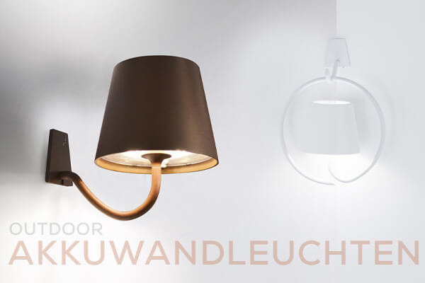 Kategoriebanner Akkuwandleuchten Outdoor Kategoriebanner Akkuwandleuchten Outdoor