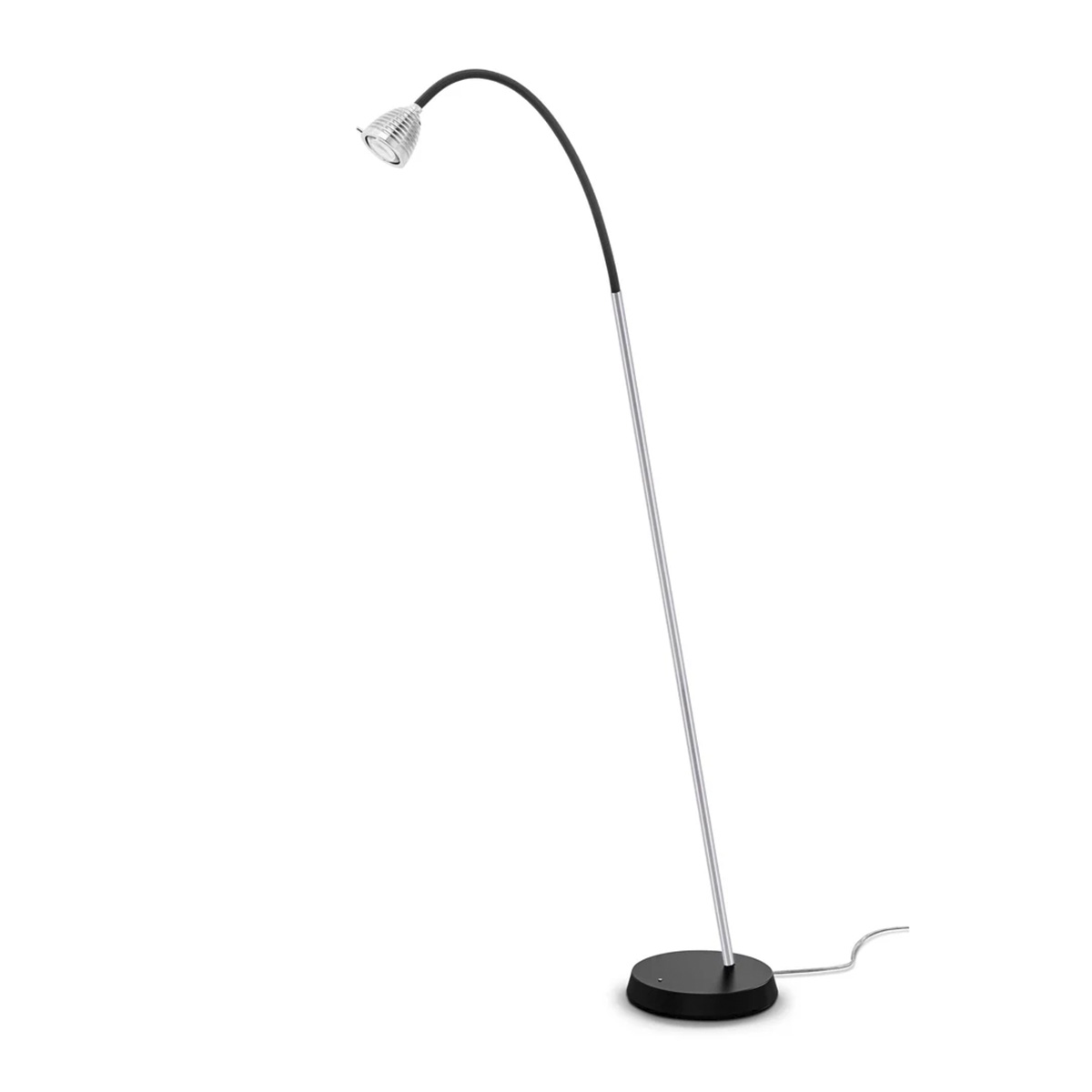 Less'n'more Athene LED Stehleuchte, Flexwelle: Textil anthrazit