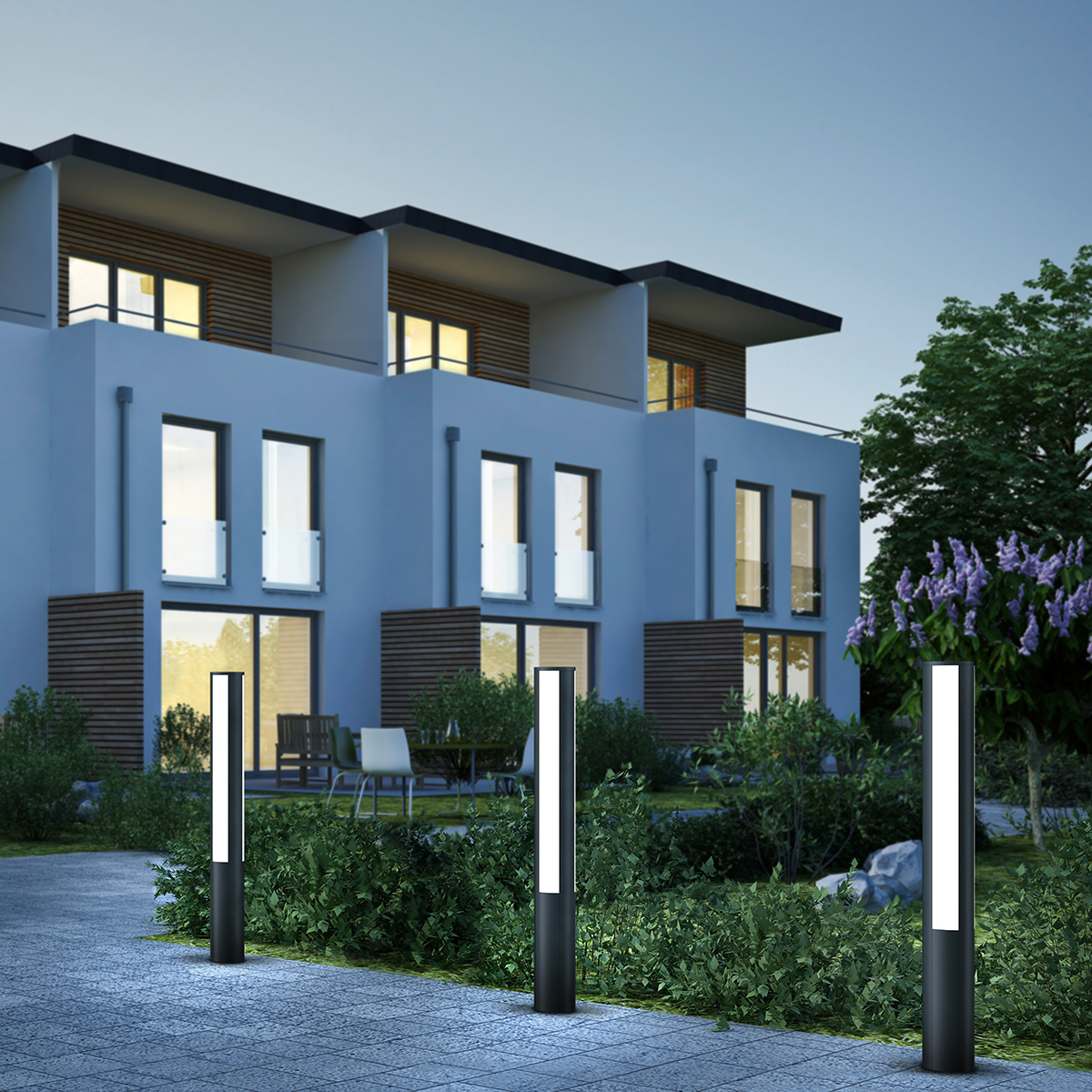 Helestra Pier LED Pollerleuchte, graphit