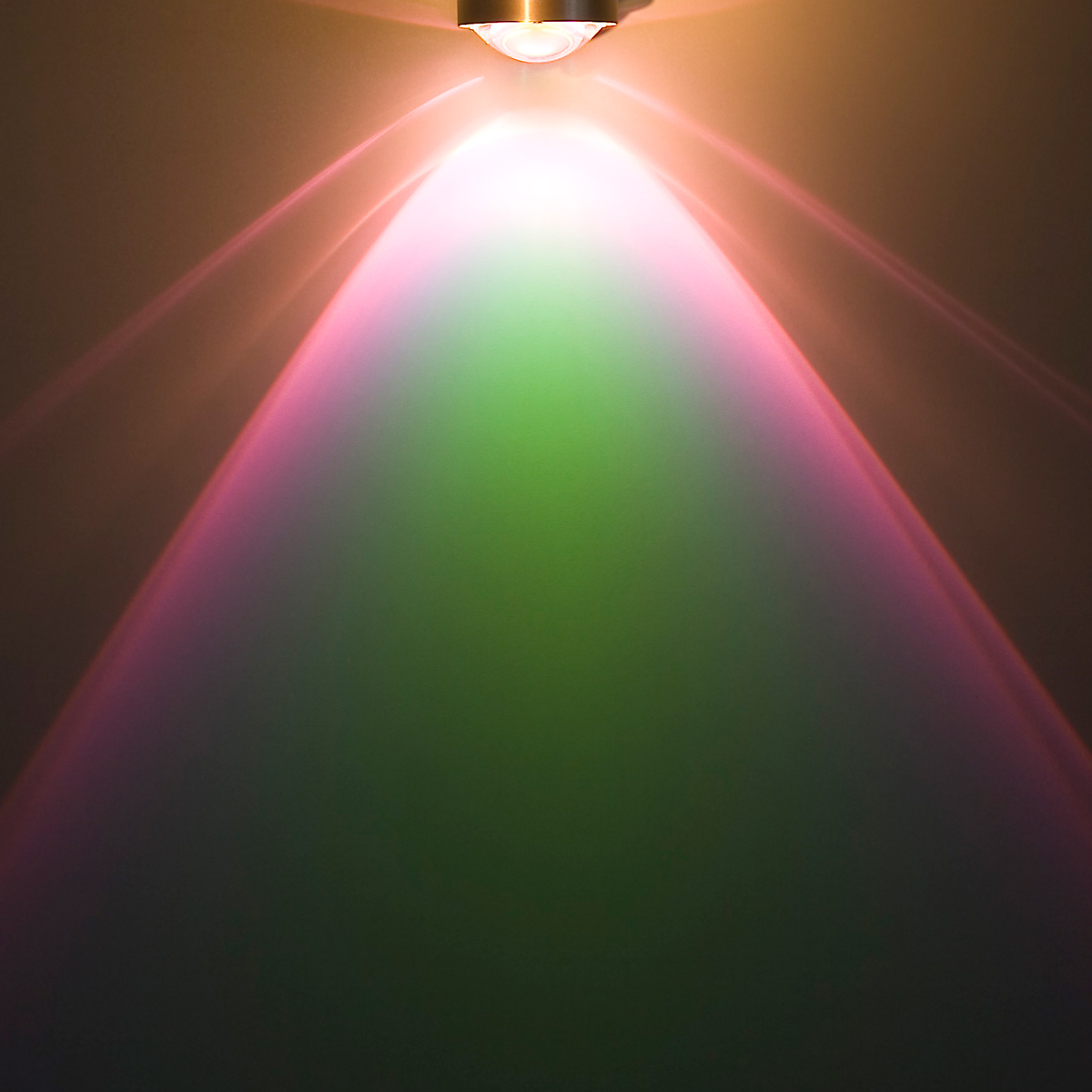 Top Light Puk Mini Wall Wandleuchte, mit Puk Mini Linse klar und Puk Mini Farbfilter, grün klar