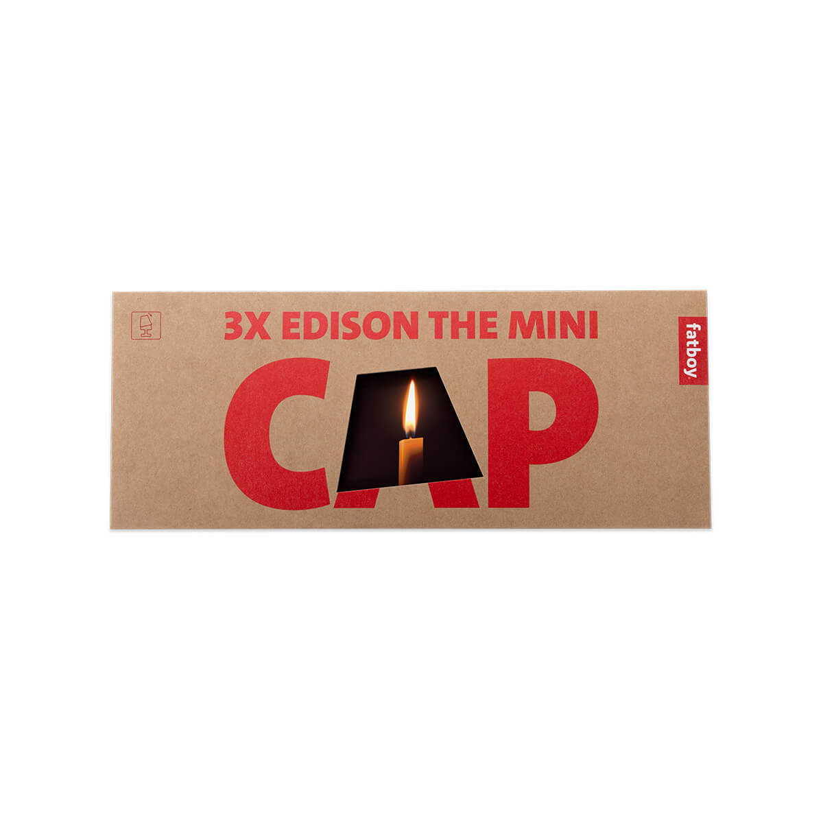 Fatboy Mini Cappie Candle Light, 3er-Set, für Edison the Mini, mehrfarbig, Verpackung