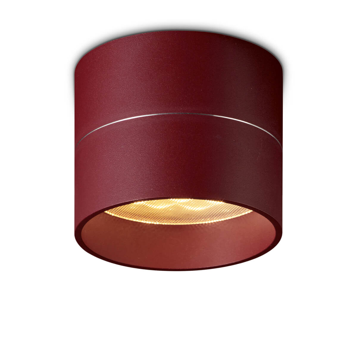 Oligo Tudor S LED Deckenleuchte, Tunable White, rot matt