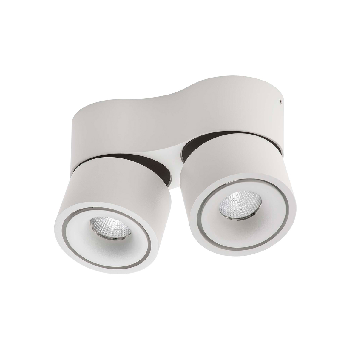 Antidark by Lumexx Easy Mini Double LED Wand- / Deckenleuchte, weiß / schwarz (mit schwarzer Abdeckung)
