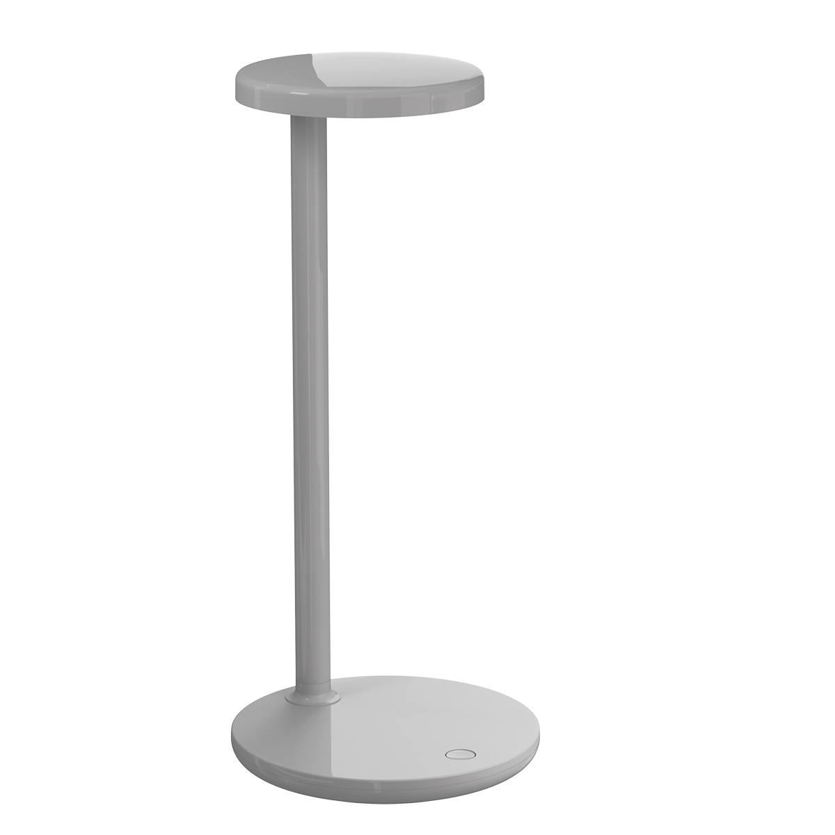 Flos Oblique LED Tischleuchte, grau glänzend