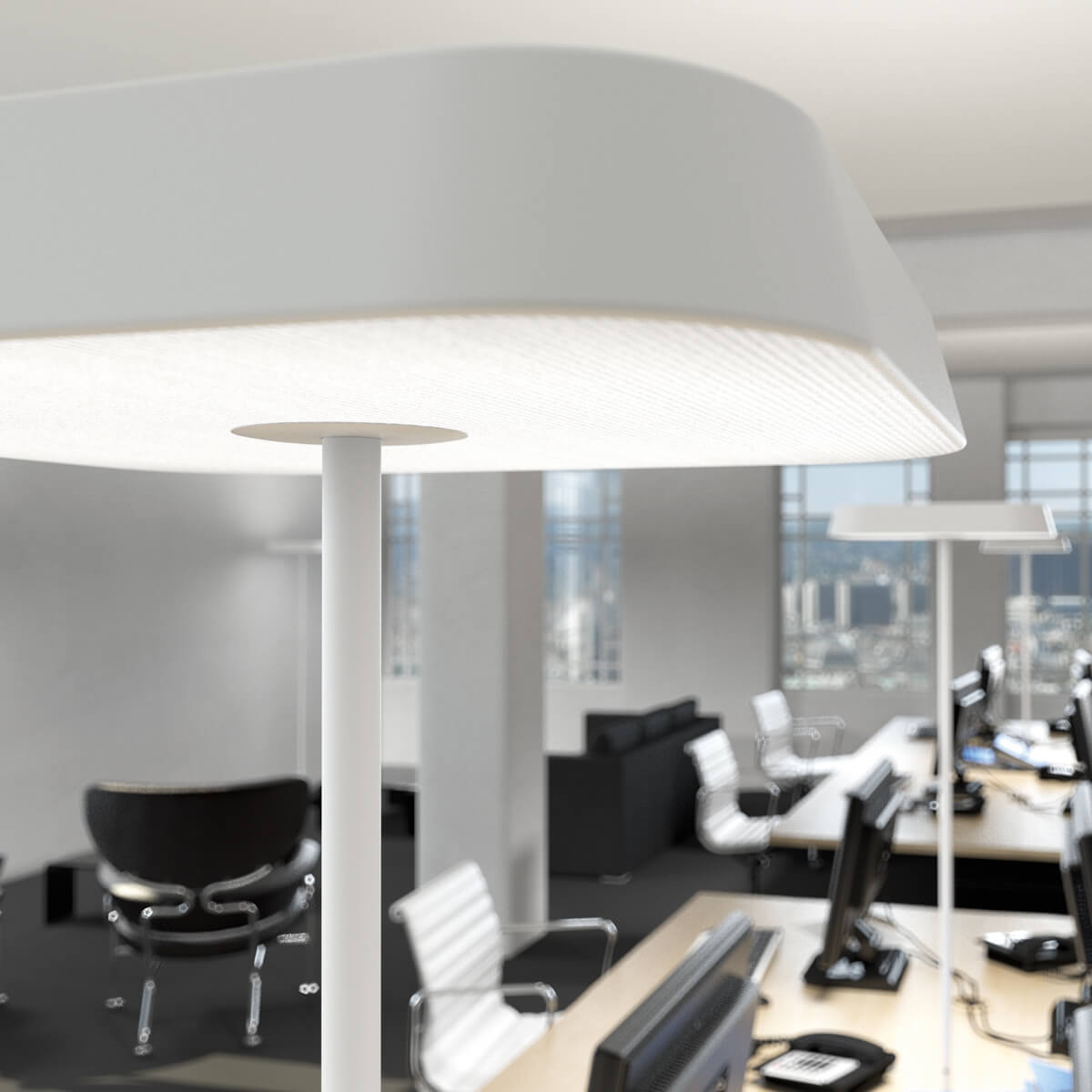 Belux Koi-Q LED Stehleuchte, weiß