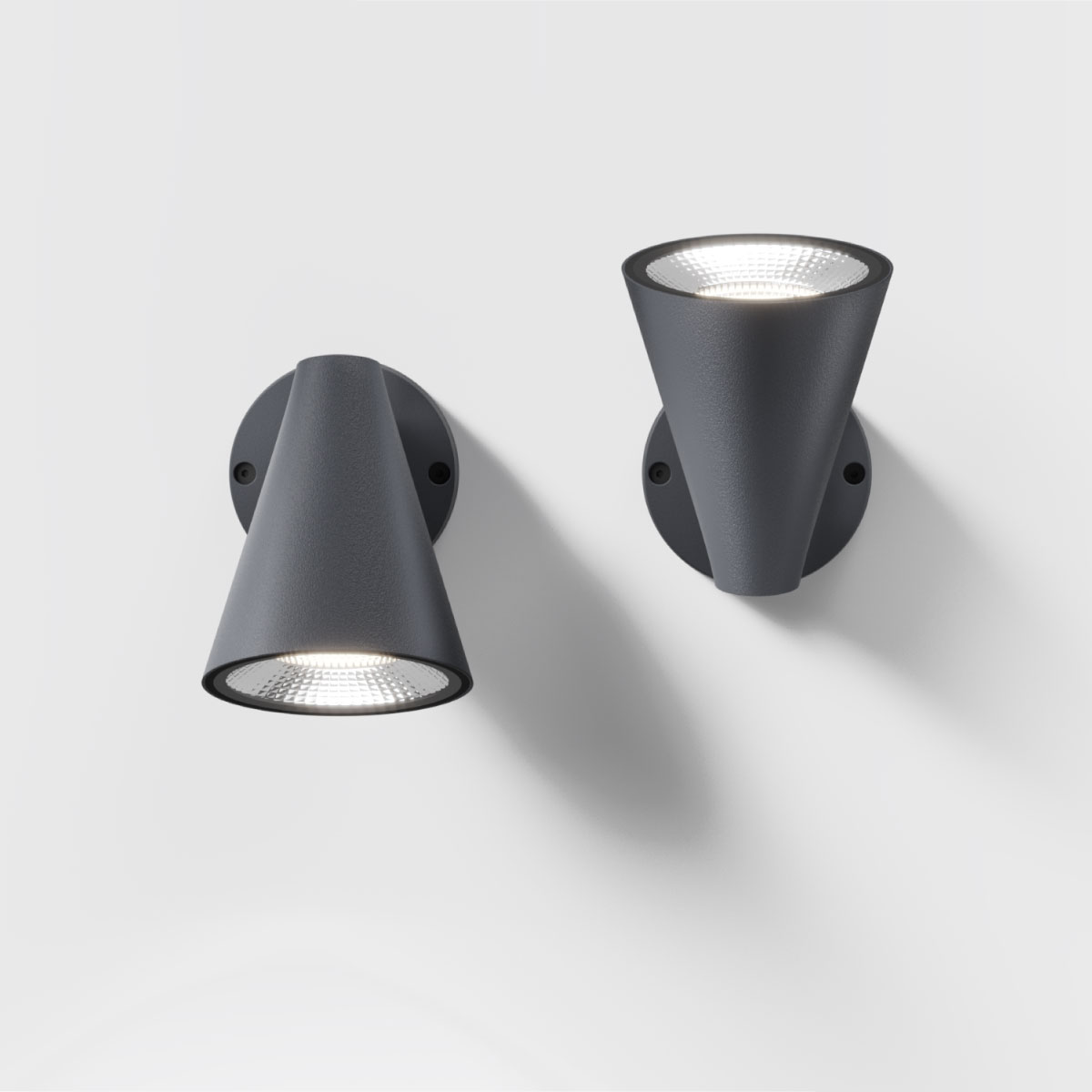 IP44.DE Stic LED Außenwand- / Decken- / Bodenleuchte, anthracite (anthrazit)