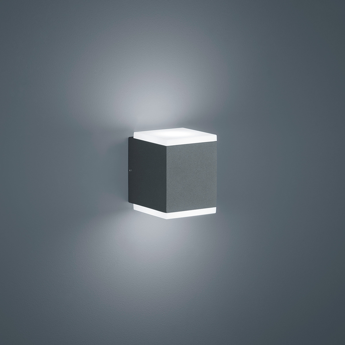 Helestra Kibo LED Außenwandleuchte, graphit