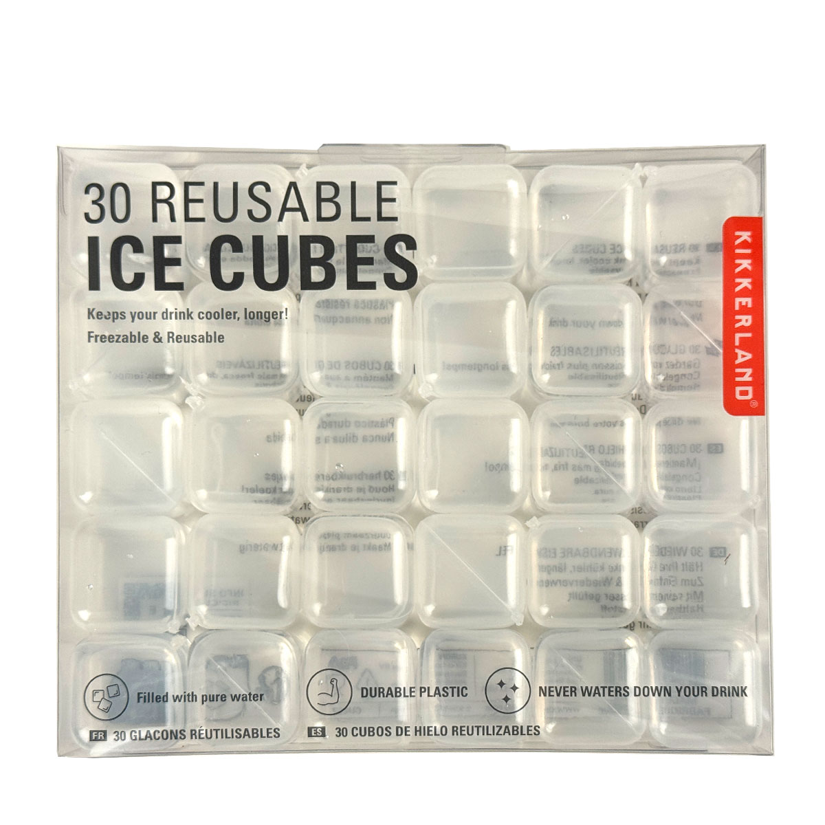 Kooduu Wiederverwendbare Eiswürfel, Box à 30 Stück