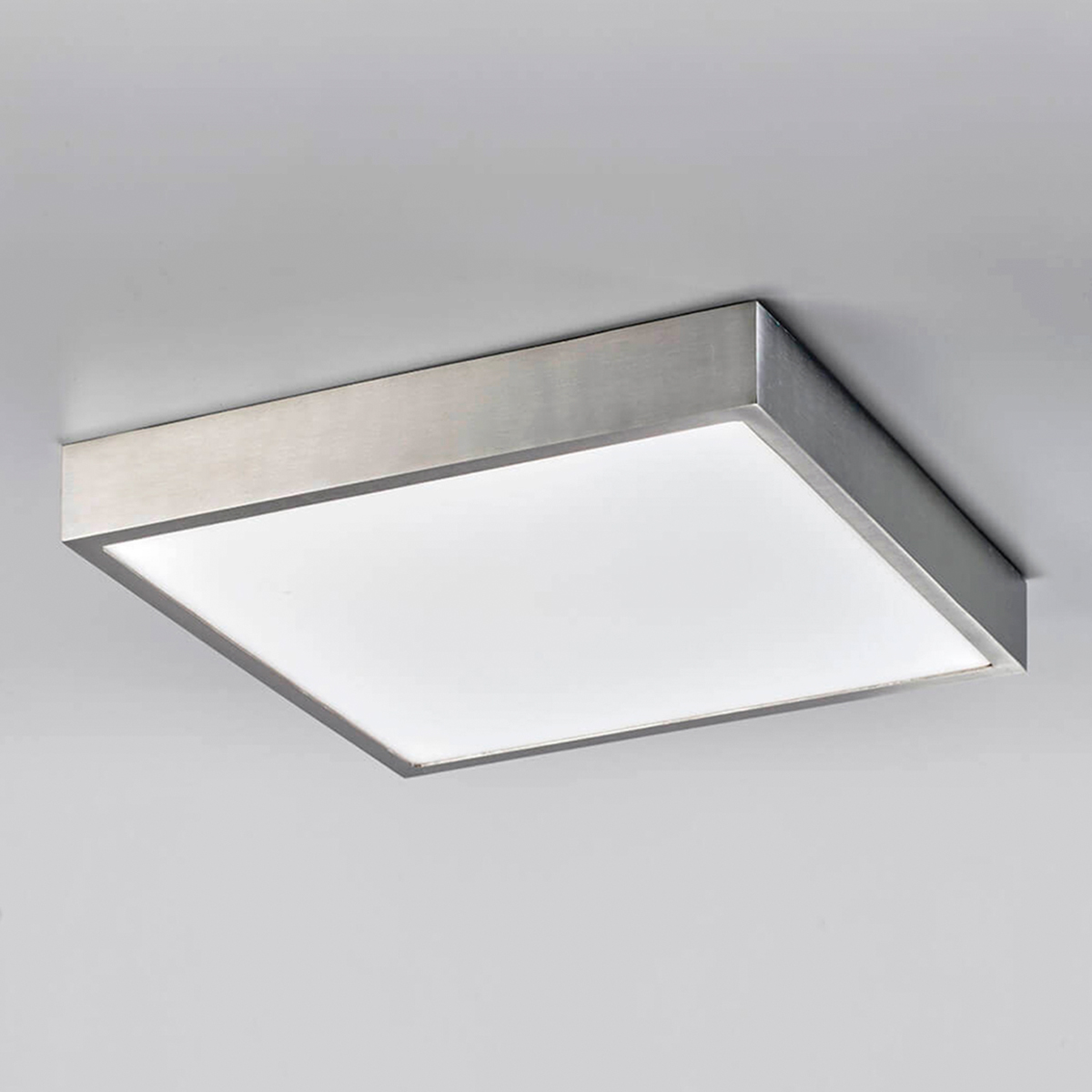 LupiaLicht Venox XLD LED Deckenleuchte, Nickel matt