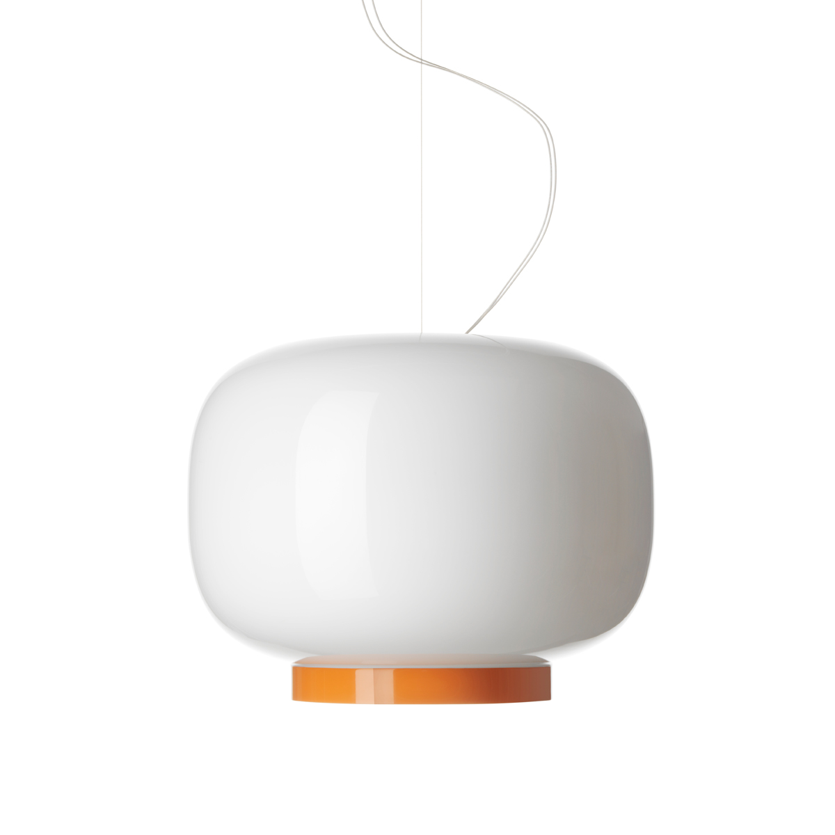 Foscarini Chouchin reverse Sospensione, 1, weiß/orange
