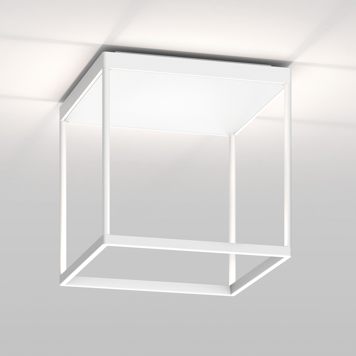 Serien.lighting Reflex² Ceiling M 300 LED Deckenleuchte, weiß, Reflektor: Struktur weiß (©serien.lighting)